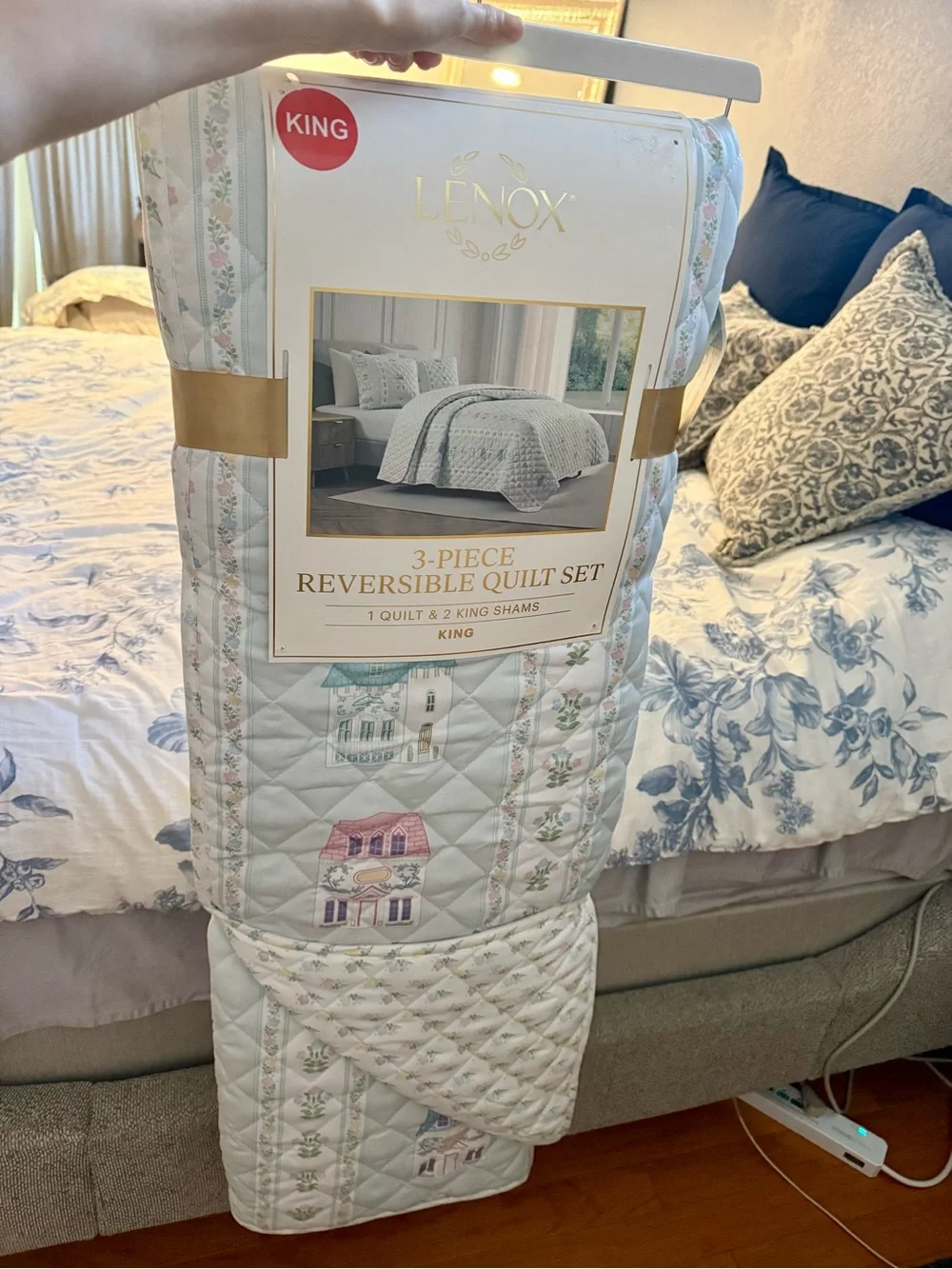 Lenox Spice Village King Reversible Quilt Set